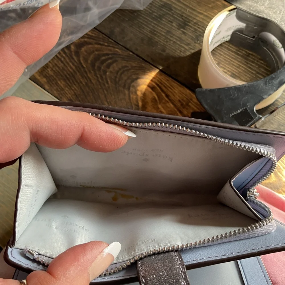 Kate Spade Silver Glitter Clutch - Picture 4 of 4